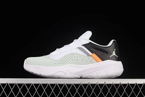 All categories Air Jordan Jordan series basketball shoes Air Jordan 11 Air Jordan 11 CMFT Low AJ11 Joe 11 white black green low-top anti-slip shock-absorbing basketball shoes CW0784-300